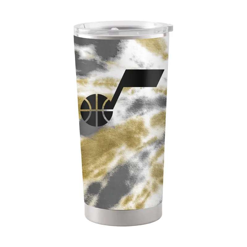 Utah Jazz 20oz Tie Dye Stainless Steel Tumbler