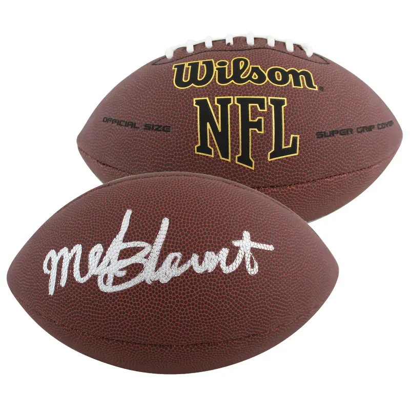 Steelers Mel Blount Authentic Signed Wilson Super Grip Nfl Football BAS Witness