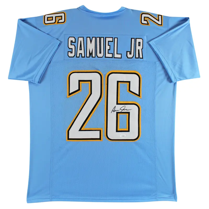 Asante Samuel Jr. Authentic Signed Powder Blue Pro Style Jersey JSA Witness