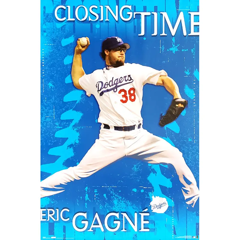 Eric Gagne "Closing Time" Los Angeles Dodgers MLB Action Poster - Costacos 2004
