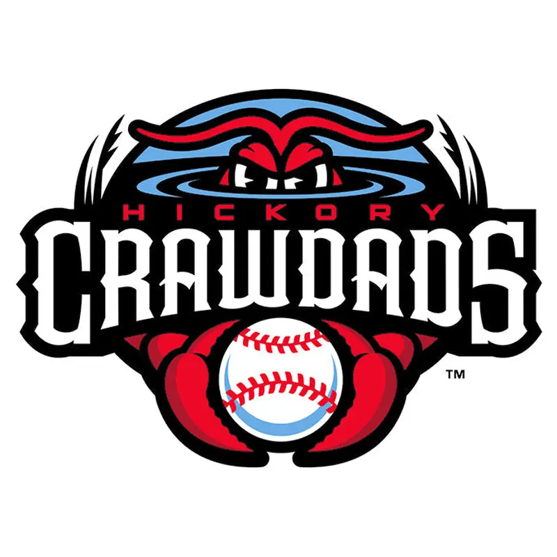 Hickory Crawdads Primary Logo Sticker