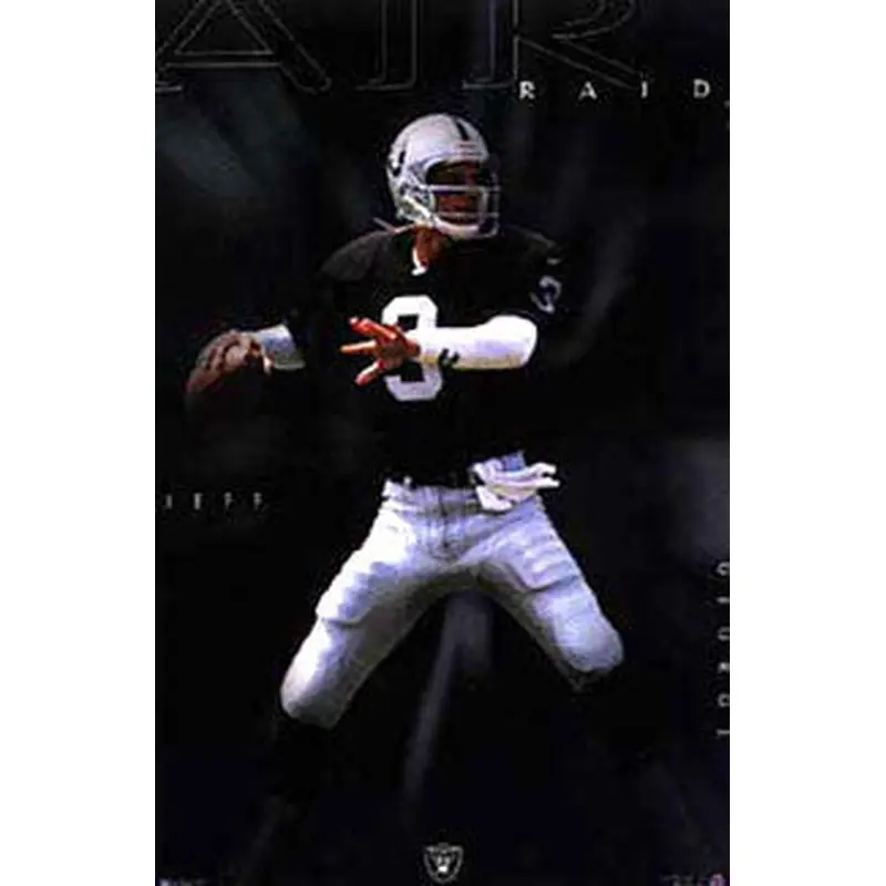Jeff George "Air Raid" Oakland Raiders QB Poster - Costacos 1997