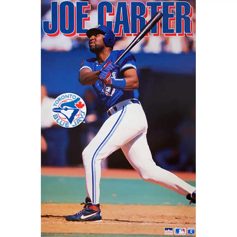Joe Carter "Slugger" Toronto Blue Jays MLB Action Poster - Starline 1995