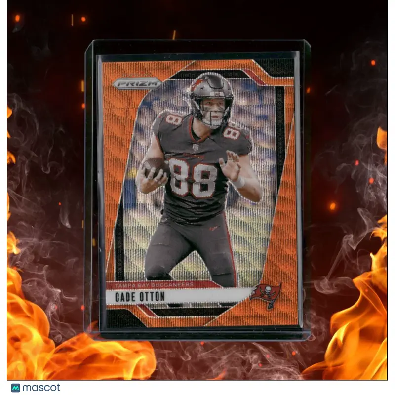 2024 Panini Prizm Cade Otton Orange Wave Prizm 48/60 #271