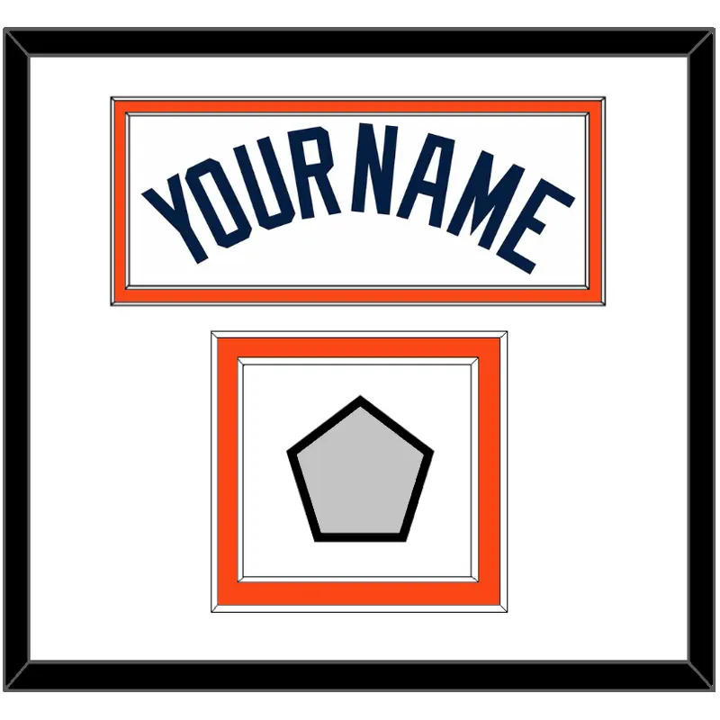 Detroit Name & World Series Patch - Home White (1972-2017) - Double Mat 2