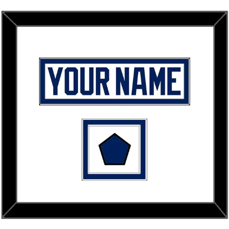 Tampa Bay Nameplate & Jersey Logo Patch - Road White - Double Mat 1