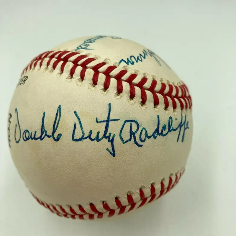 Buck Leonard Josh Johnson Double Duty Radcliffe Negro League Signed Baseball JSA