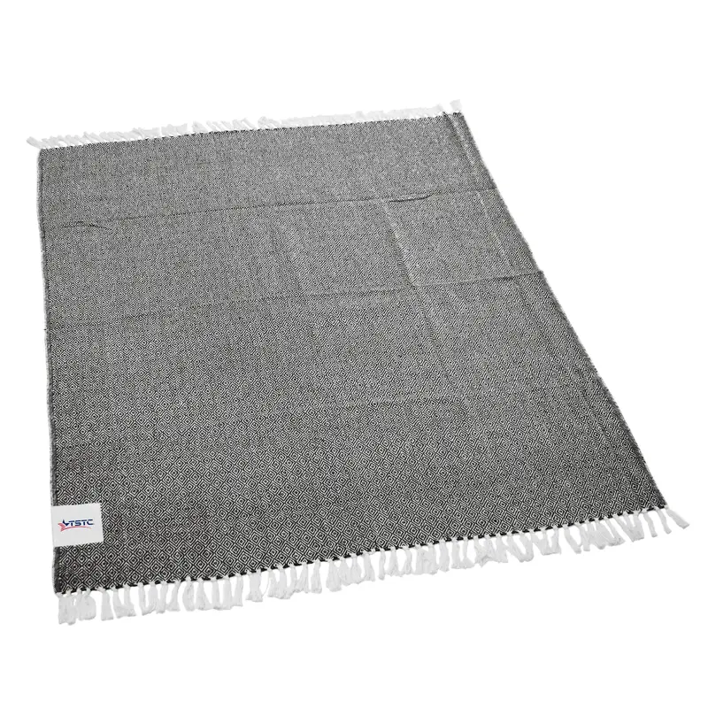 Texas State Tech Black Farmhouse Throw