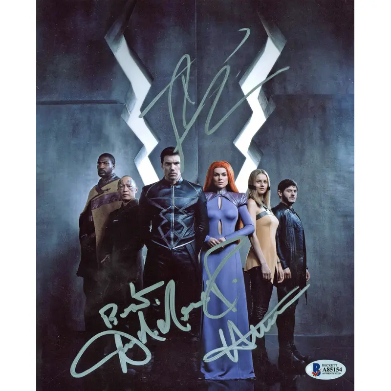 Inhumans (Mount, Swan & Rheon) Authentic Signed 8x10 Photo BAS #A85154