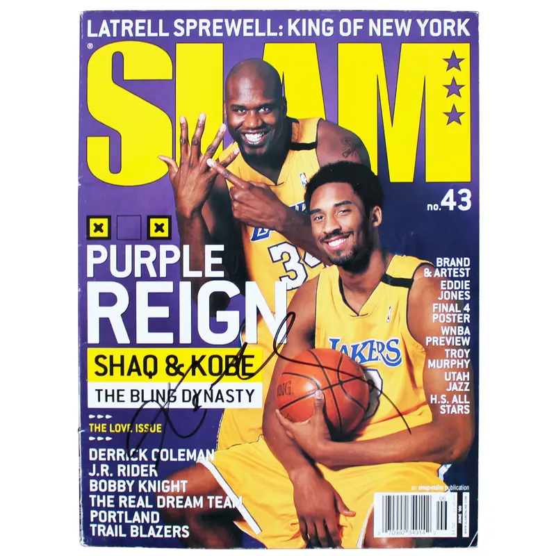 Lakers Kobe Bryant Authentic Signed 2000 Slam Magazine Autographed JSA #YY16939