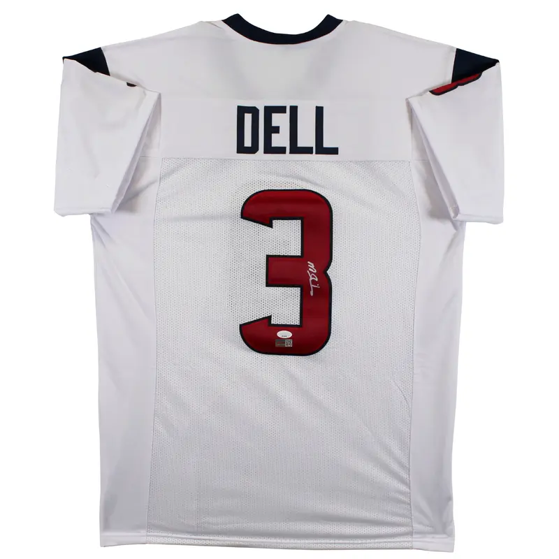 Tank Dell Authentic Signed White Pro Style Jersey Autographed JSA