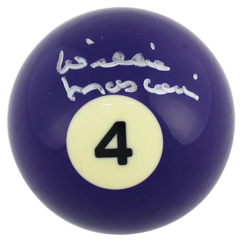Willie Mosconi Authentic Signed Billiards Pool #4 Ball Autographed PSA #Y43976