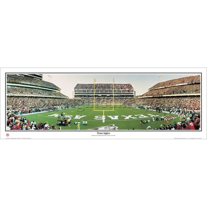 Texas Aggies Football Kyle Field Gameday Panoramic Poster Print - Everlasting Images