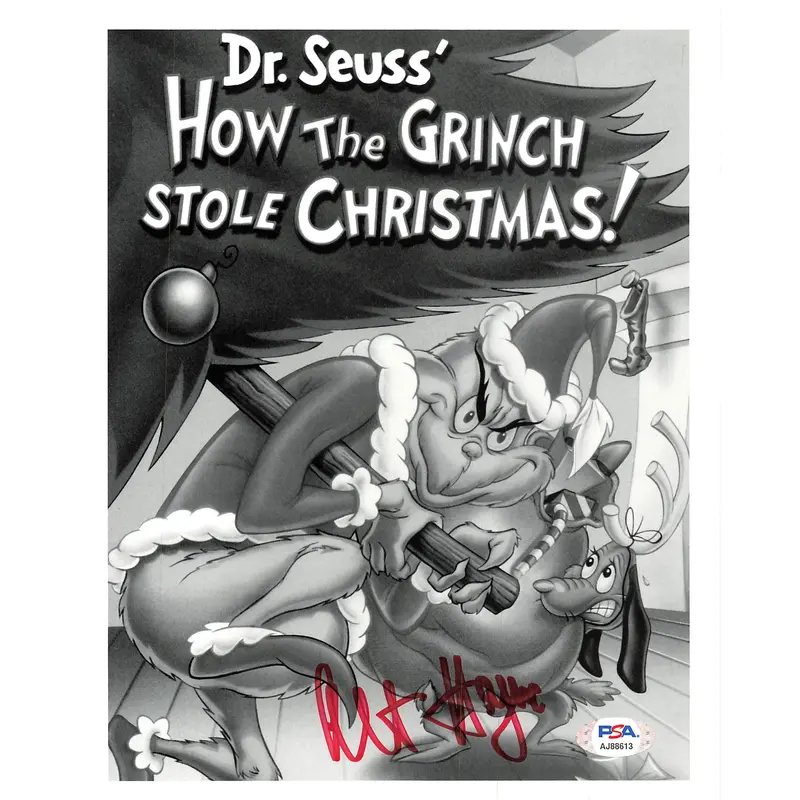 Albert Hague "How the Grinch Stole Christmas" signed 8x10 Photo