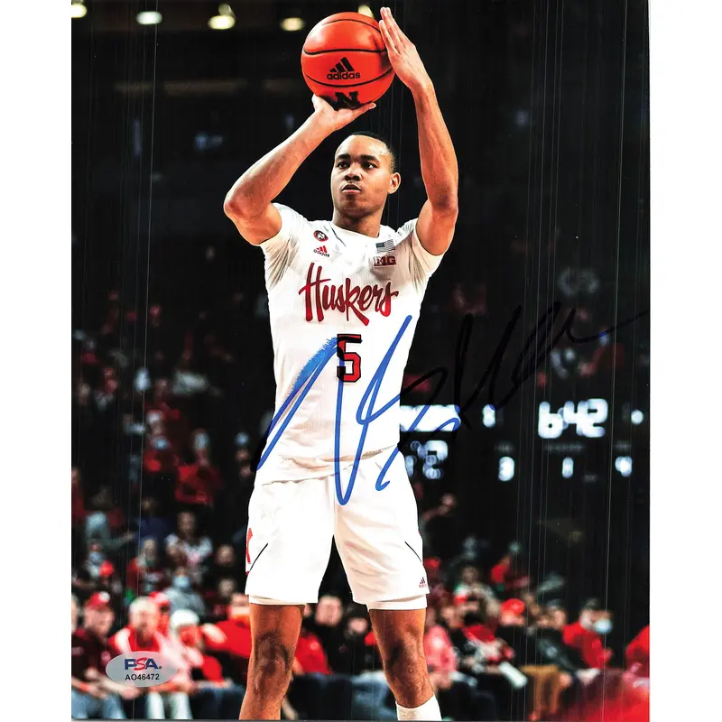 BRYCE McGOWENS signed 8x10 photo PSA/DNA Nebraska Cornhuskers Autographed