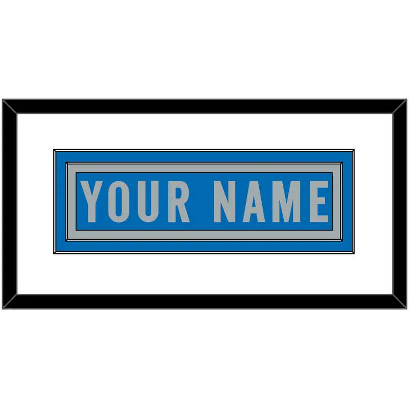 Detroit Nameplate - Home Blue (2017-2023) - Double Mat 1