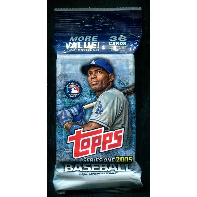 2015 Topps Baseball Unopened Series 1 Value Jumbo Pack (36)