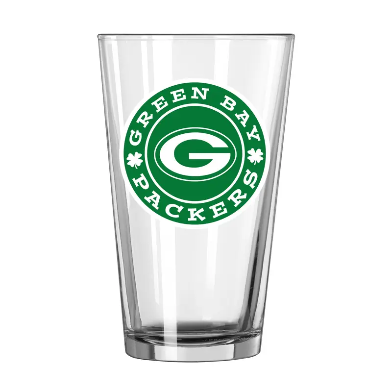Green Bay Packers 16oz St. Patrick's Day Pint Glass