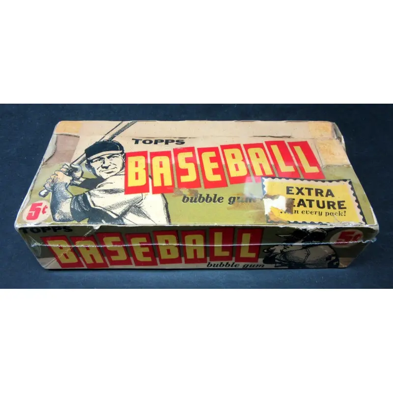 1961 Topps Baseball 5 Cent Empty Display Box (Extra Featu