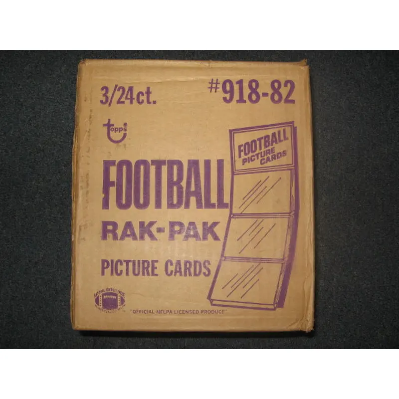1982 Topps Football Rack Pack Case (3 Box)