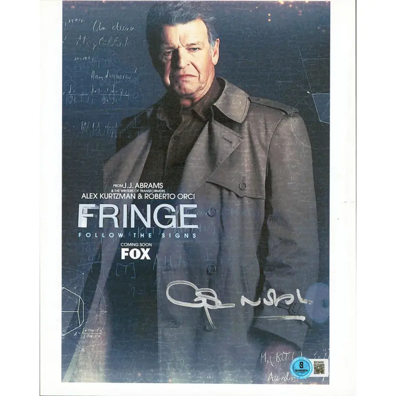 John Noble Fringe Authentic Signed 8.5x11 Vertical Photo Autographed BAS#BS29450