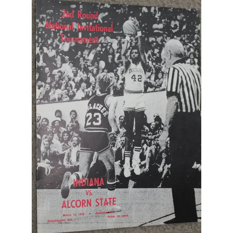 1979 NIT Basketball Program, Indiana University vs Alcorn State