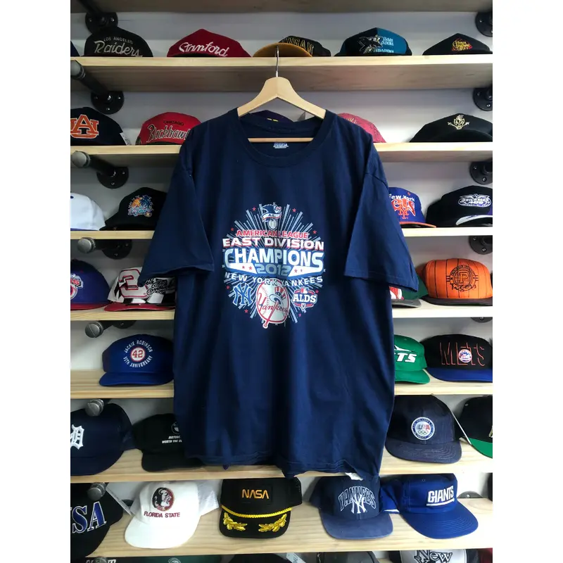 2012 ALDS New York Yankees Champions Parking Lot Boot Tee Size XL/2XL