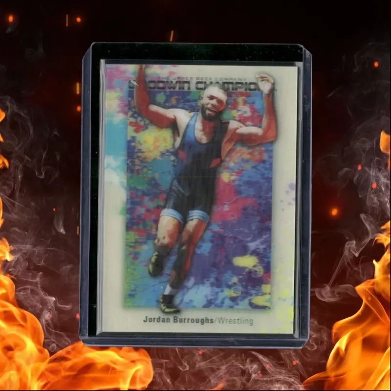 2024 Upper Deck Goodwin Champions Jordan Burroughs Splash of Color Lenticular