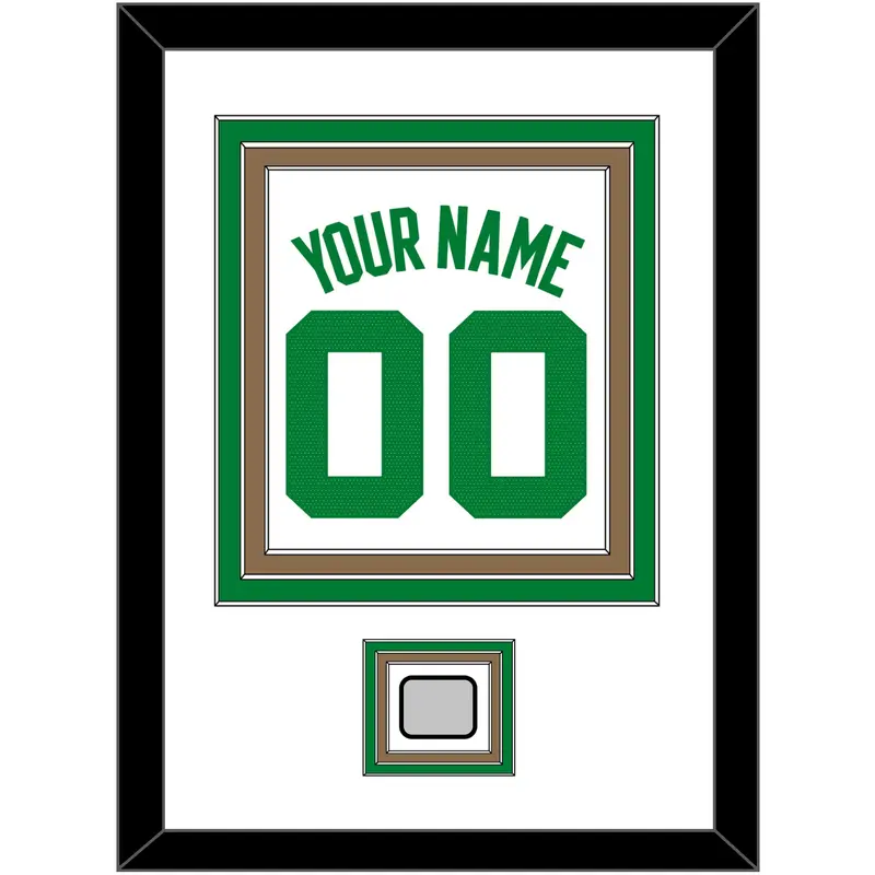 Boston Name & Number With Champions Patch - White Association - Triple Mat 1