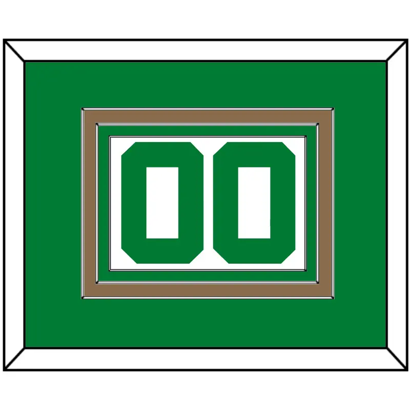 Boston Number - Home White (1972-2018) - Triple Mat 2