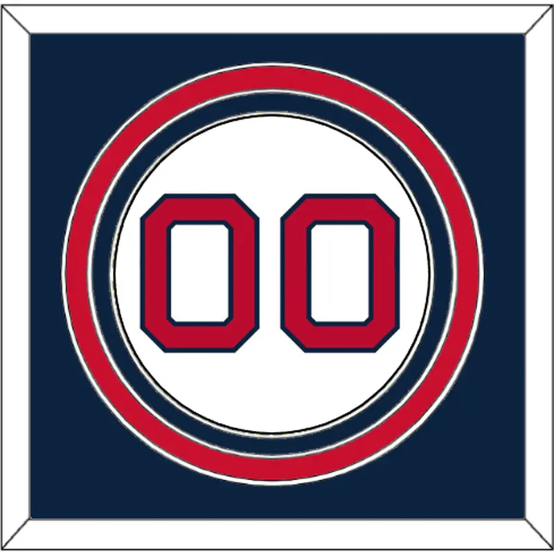 Boston Number - Home White - Triple Mat 3