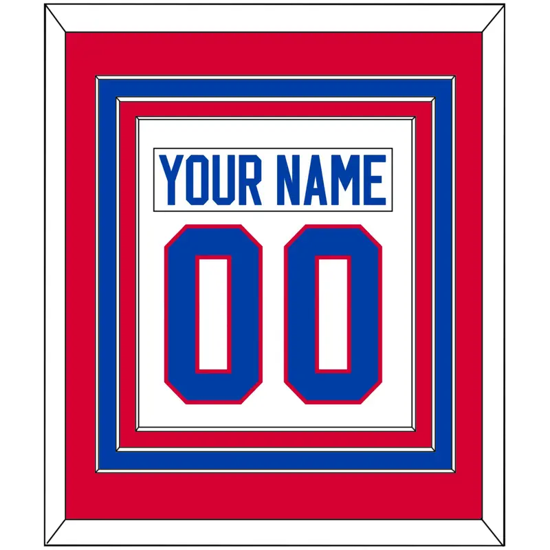 Washington Nameplate & Number (Back) Combined - Home White (1979-1987) - Triple Mat 2