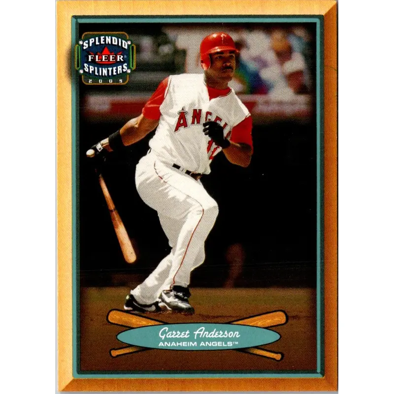 2003 Fleer Splendid Splinters Garret Anderson #9