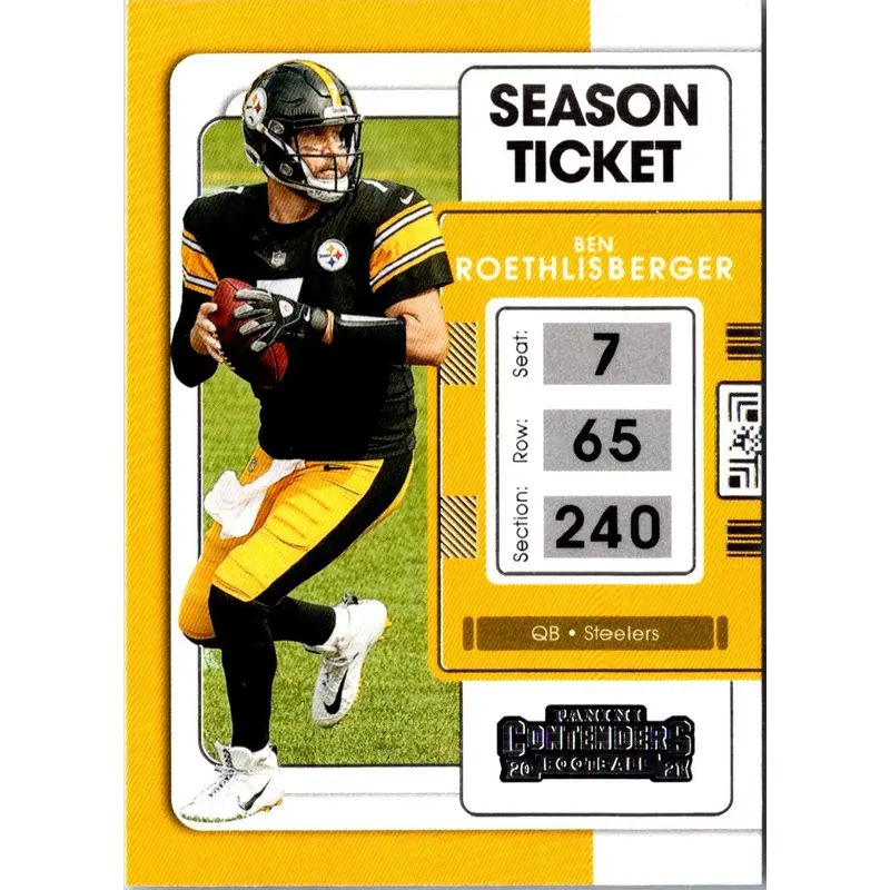 2021 Panini Contenders Ben Roethlisberger #82