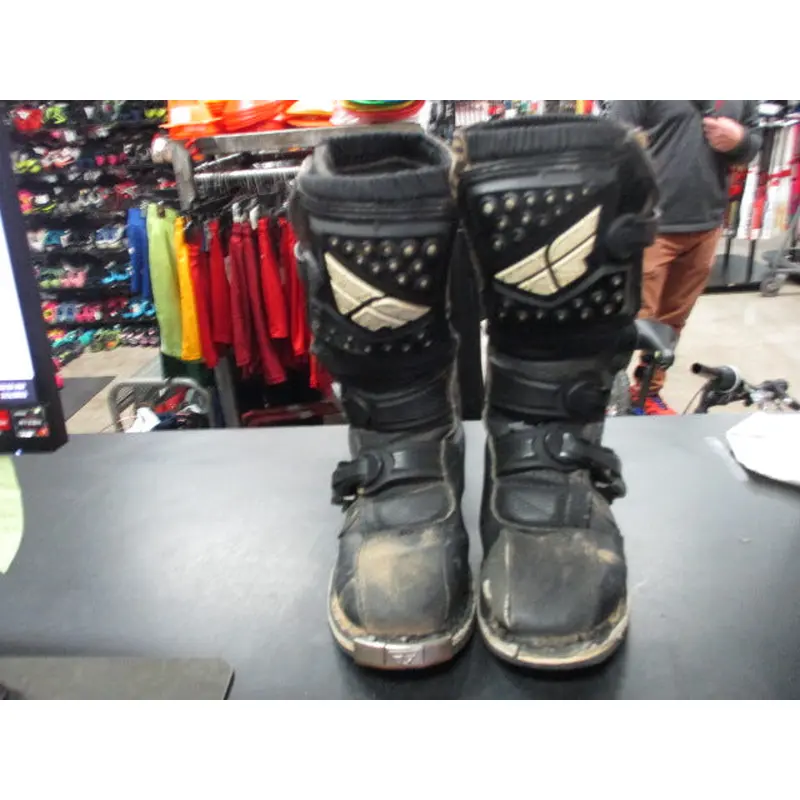 Used Fly Racing Maverick Size Youth Motorcross Boots