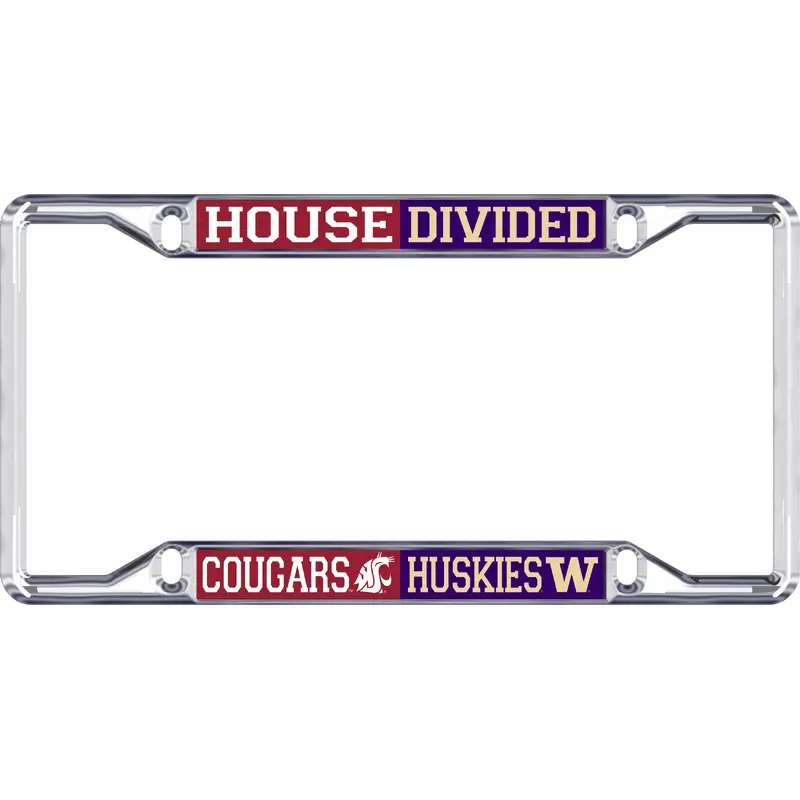 House Divided WSU/UW License Plate Frame
