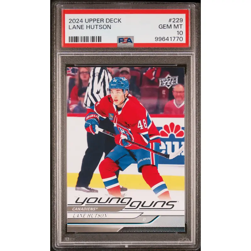 Lane Hutson 2024 Upper Deck RC #229 PSA 10 Gem Mint