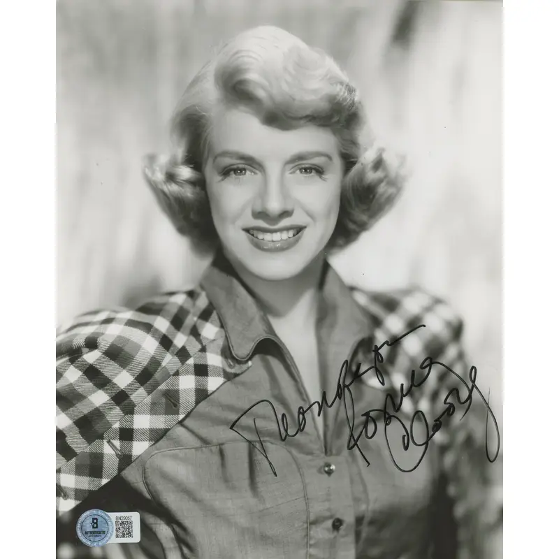 Rosemary Clooney White Christmas Authentic Signed 7.5x9.5 Photo BAS #BN29057
