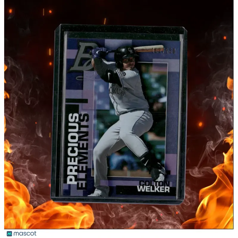 2020 Bowman Platinum Colton Welker Prospect Precious Elements Purple 112/250