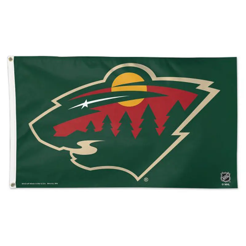 Minnesota Wild Official NHL Hockey Deluxe-Edition 3'x5' Team FLAG - Wincraft