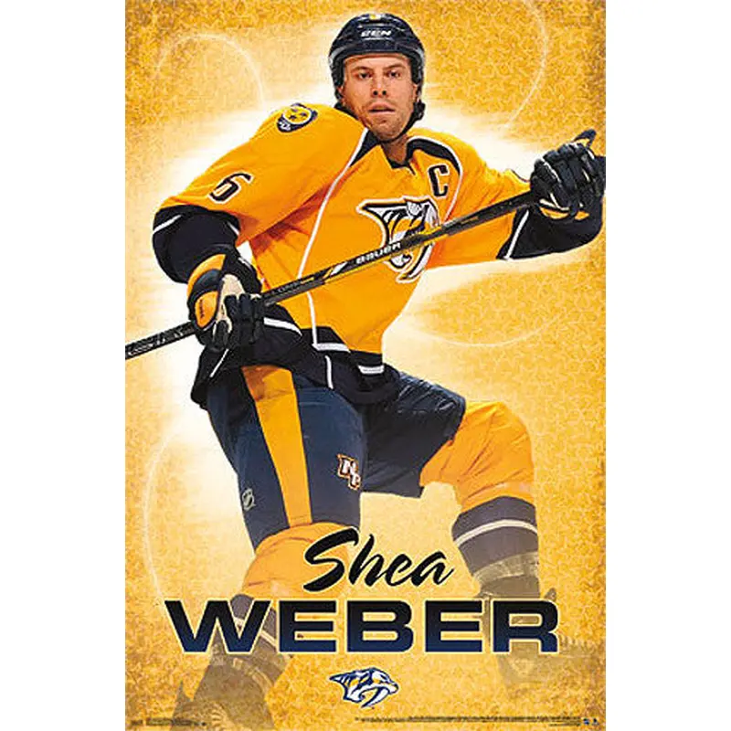 Shea Weber "Captain Pred" Nashville Predators NHL Hockey Action Poster - Costacos 2014