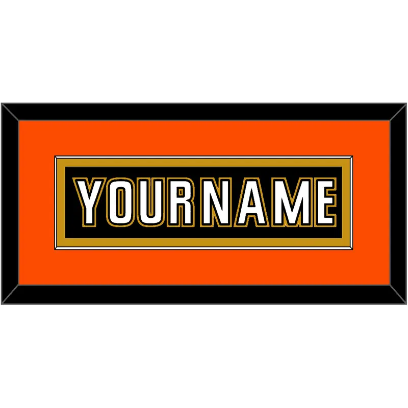 Anaheim Nameplate - Home Black (2006-2014) - Single Mat 5
