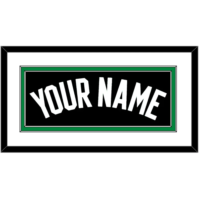 Boston Name - Black Statement - Double Mat 1