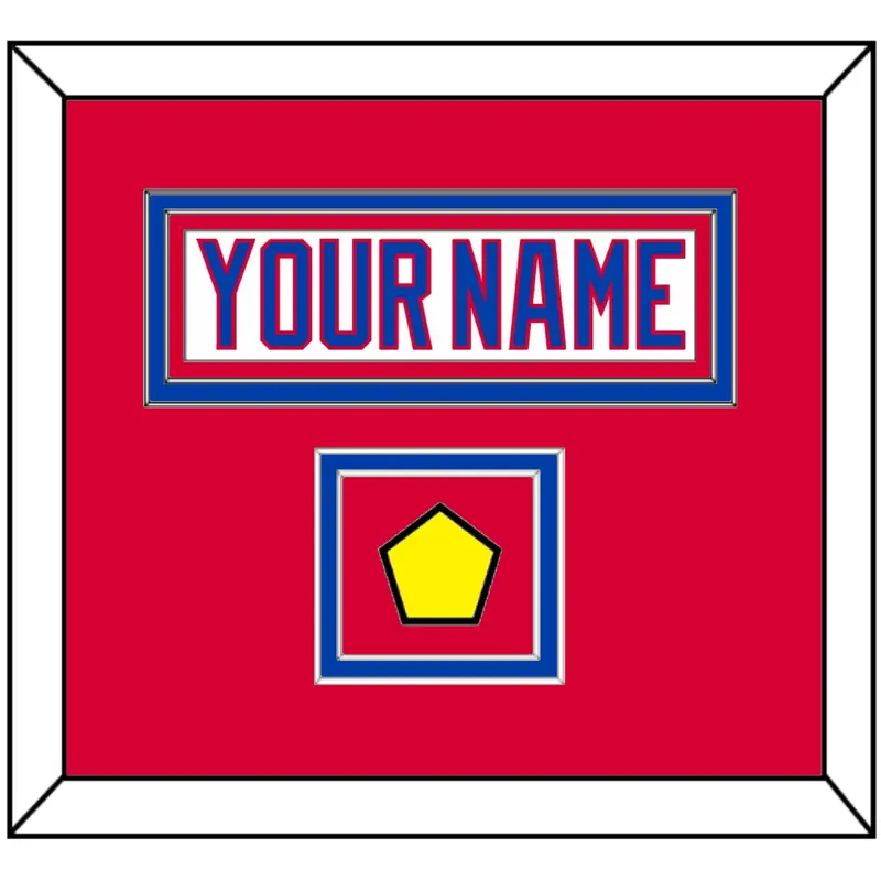 Washington Nameplate & 2011 Winter Classic Patch - White Jersey - Double Mat 2