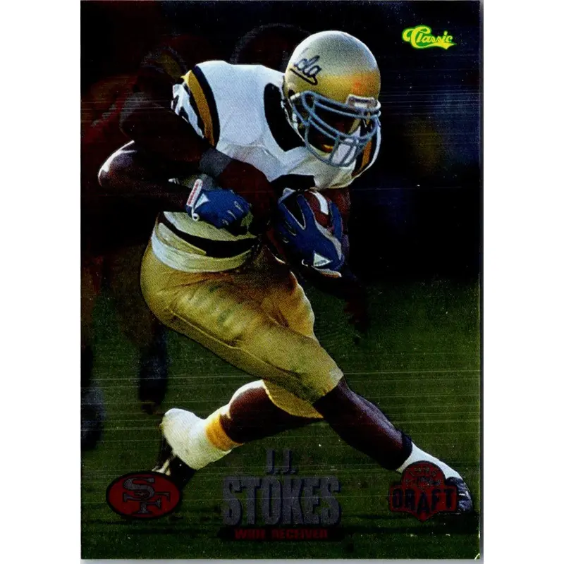 1995 Classic NFL Rookies Silver J.J. Stokes #10