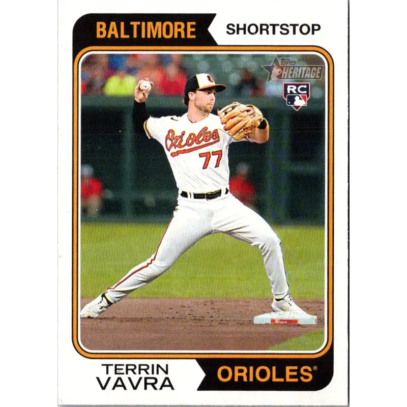 2023 Topps Heritage Terrin Vavra #148 Rookie