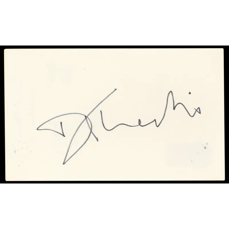 David Thewlis Harry Potter Authentic Signed 3x5 Index Card BAS #BN33336