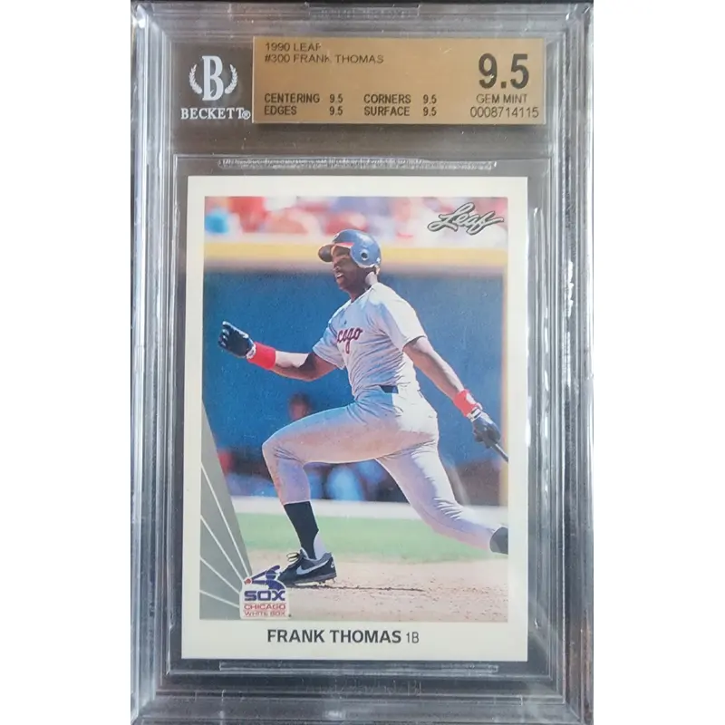 Frank Thomas 1990 Leaf #300 BGS 9.5 Gem Mint