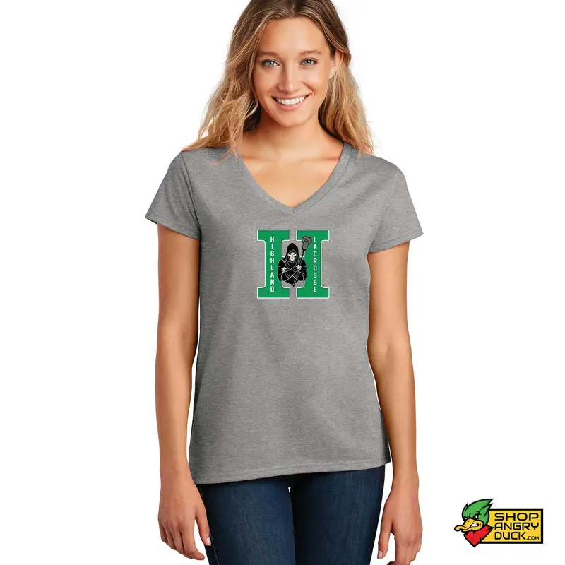 Highland Lacrosse Reaper Ladies V-Neck T-Shirt