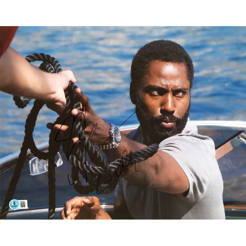 John David Washington Tenet Authentic Signed 11x14 Horizontal Photo BAS #BS20555